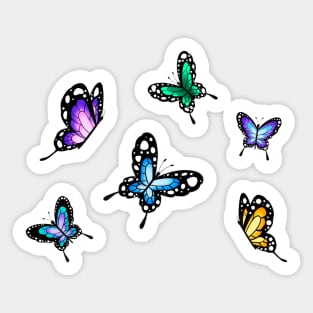 Rainbow Butterflies Sticker